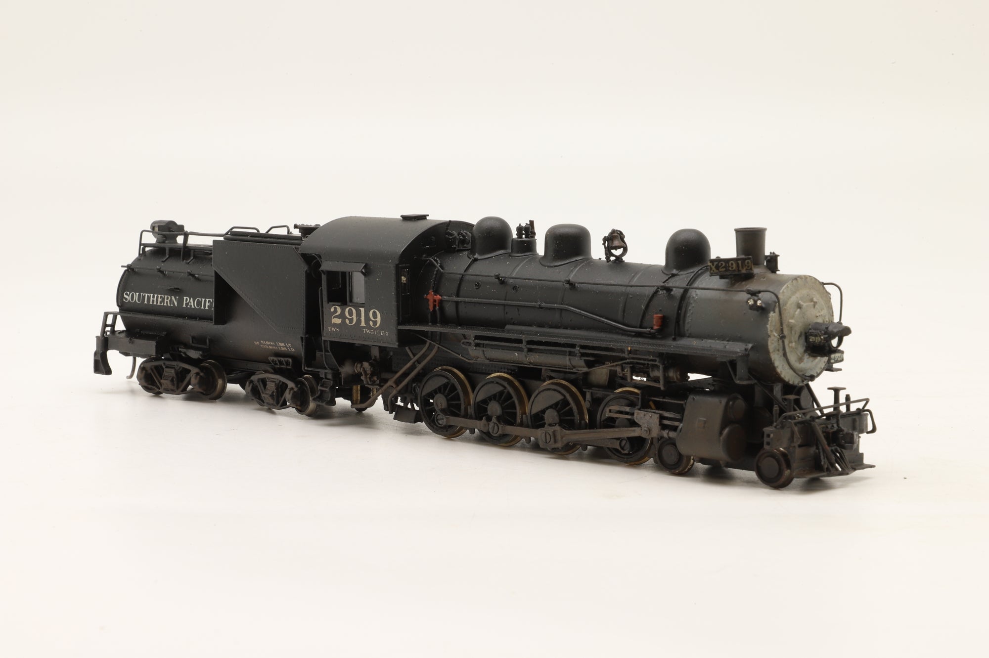 WORKSHOP Westside Model Co. HO Brass TW8 4-8-0 #2919 in SP Black – Non-Runner