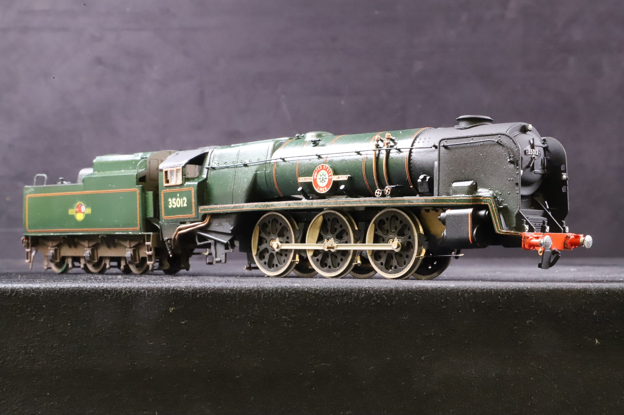 WORKSHOP DJH OO K84 BR Rebuilt Merchant Navy '35012' BR Lined Green Kit Built