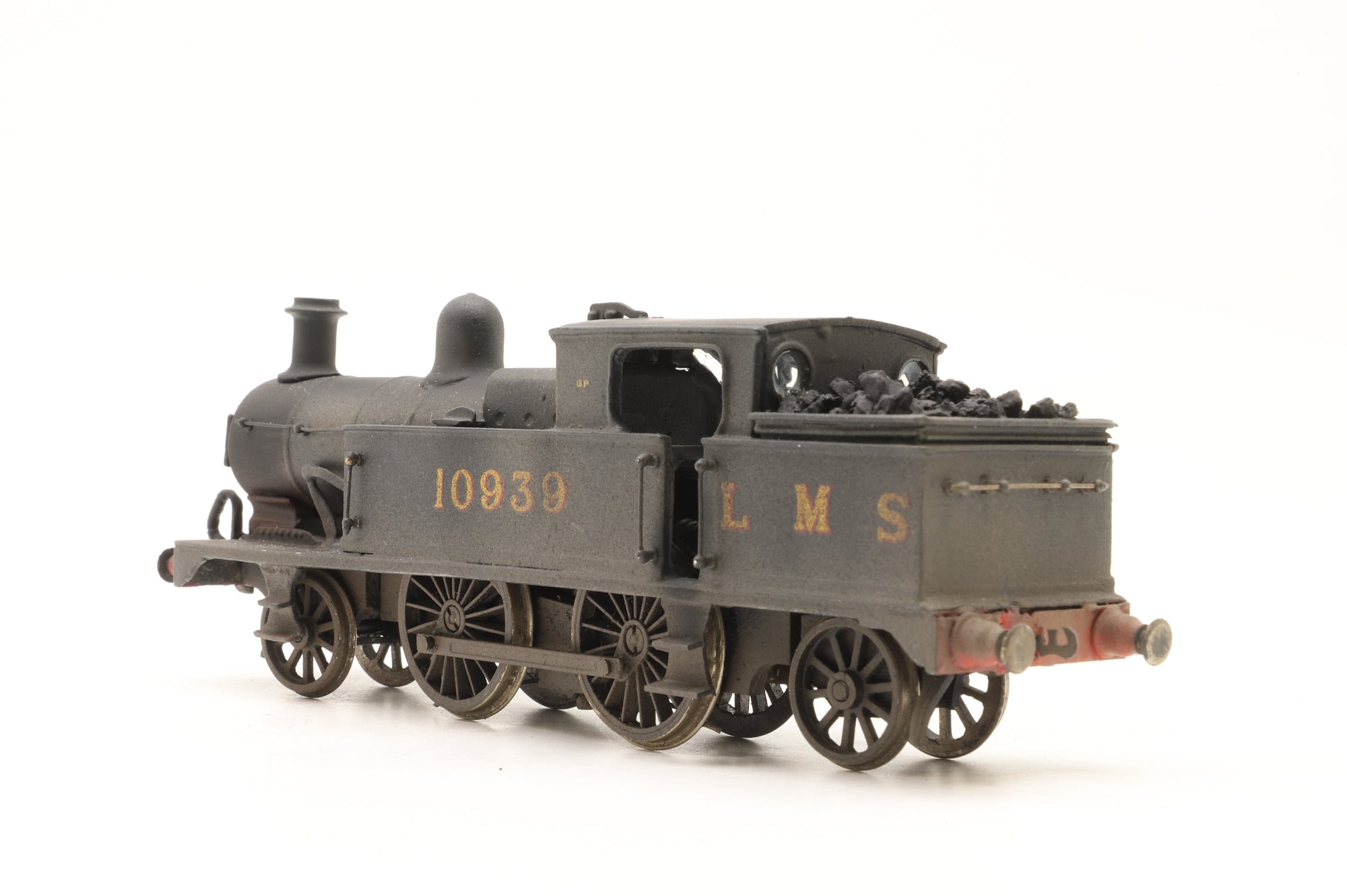 Kit-Built OO L&Y Class 5 Tank No. 10939 in LMS Black – Weathered