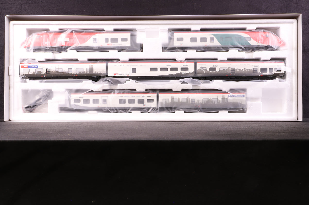 Marklin HO 39811 Class RABe 501 Giruno High-Speed Rail Car Train, MFX Sound