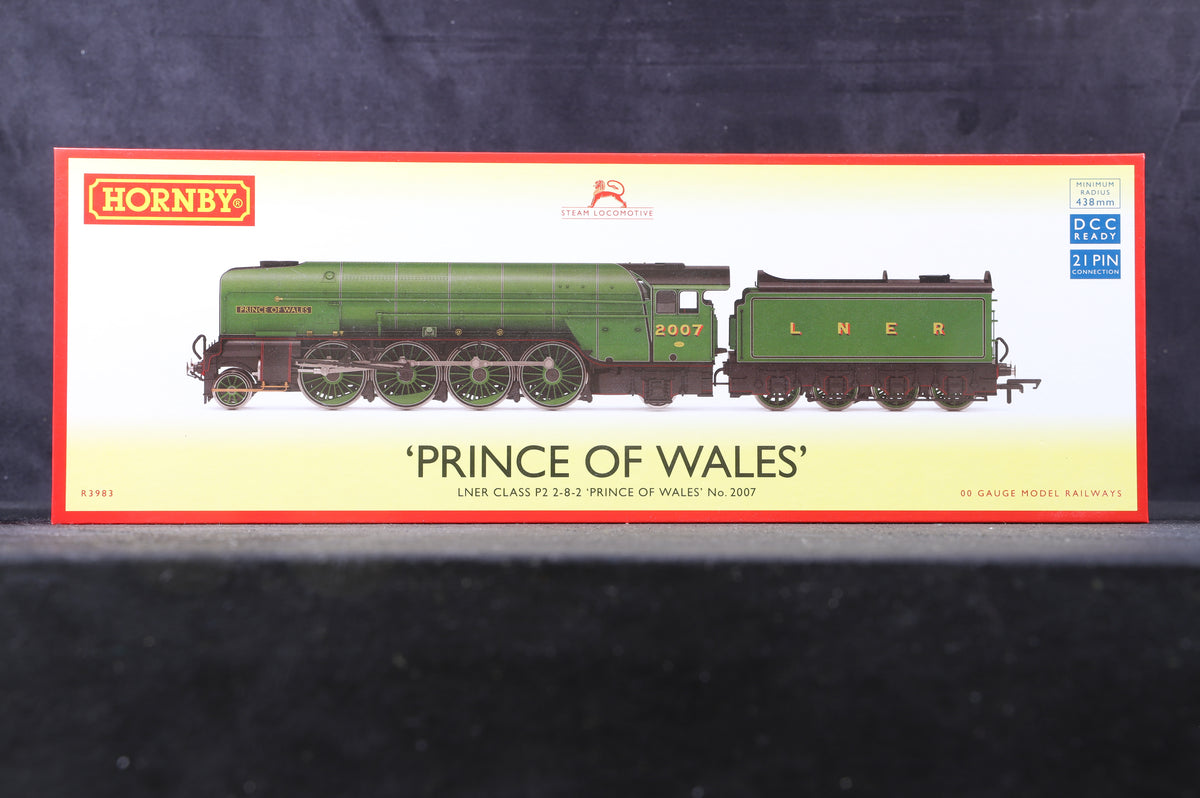 Hornby OO R3983 LNER Class P2 2-8-2 &#39;Prince Of Wales&#39; &#39;2007&#39;