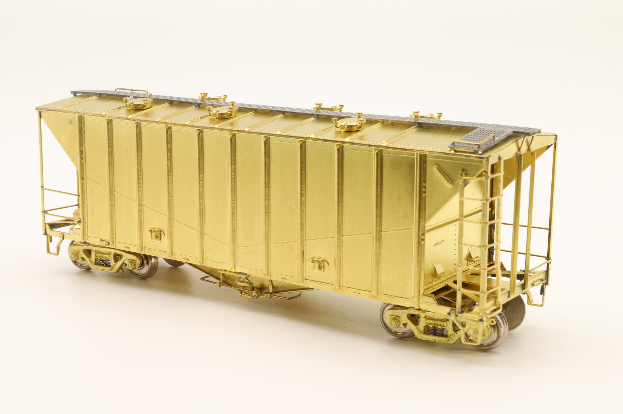 Overland Models HO Brass 3113 Airslide Covered Hopper (1965 Variant) Unpainted