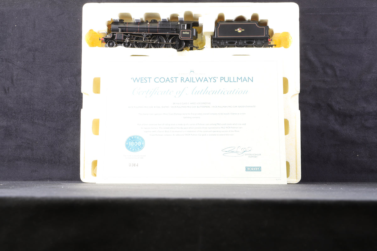 Hornby OO R2979 &#39;West Coast Railways&#39; Pullman Train Pack, Ltd Ed. 364/1000