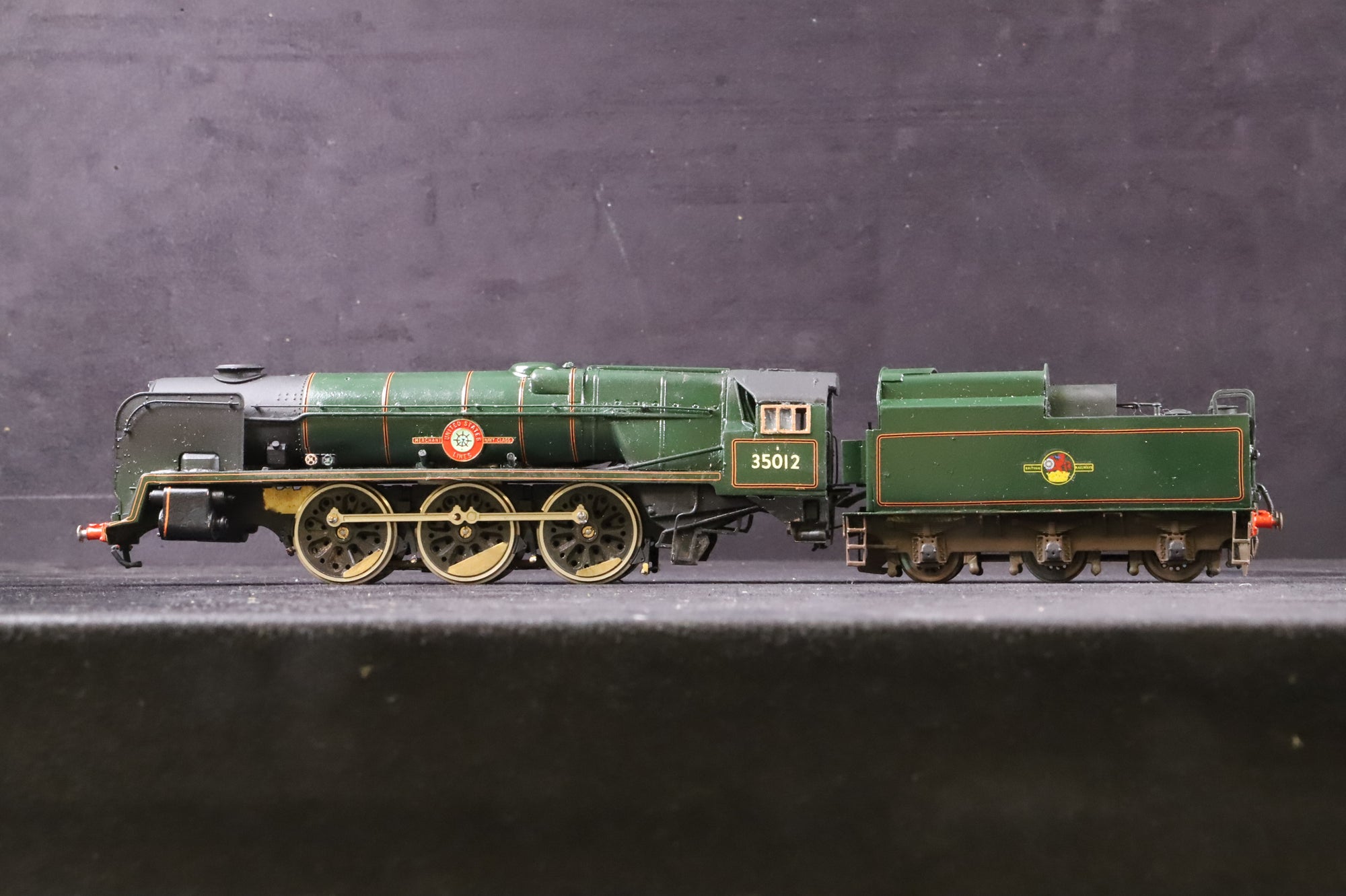 WORKSHOP DJH OO K84 BR Rebuilt Merchant Navy '35012' BR Lined Green Kit Built