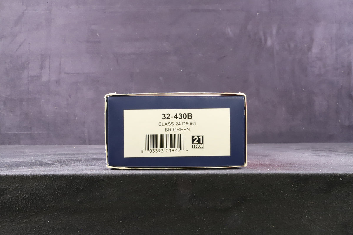 Bachmann OO 32-430B Class 24 &#39;D5061&#39; BR Green Weathered