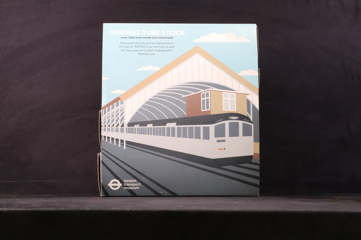 Exclusive First Editions/Gilbow 1:76 Static Model 1959 Northern Line Tube Stock 4 Car EMU in London Transport Unpainted Aluminium Livery