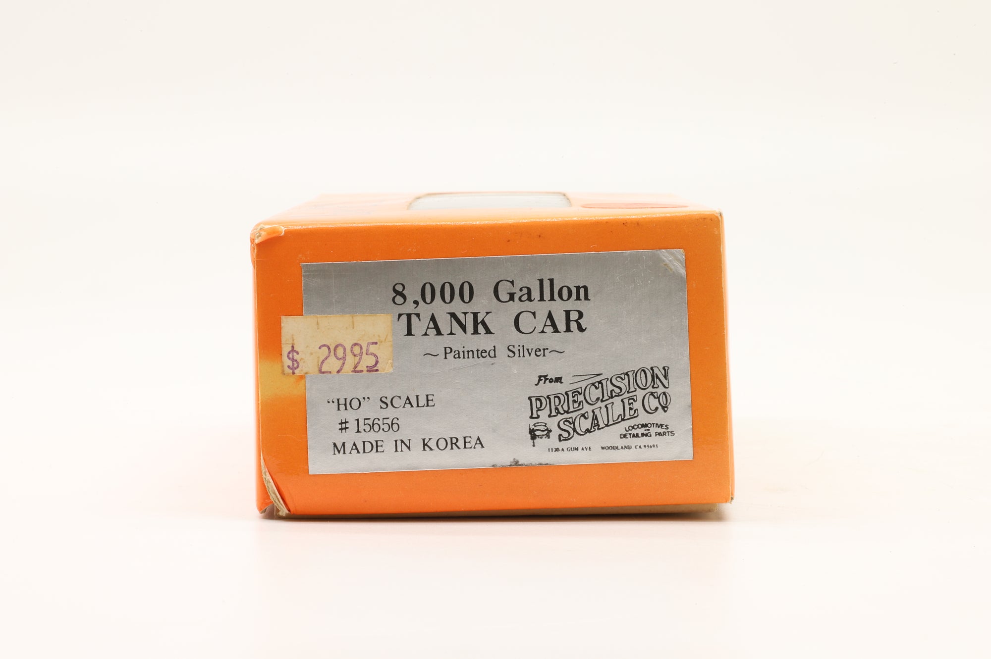 Precision Scale Co./Iron Horse HO Brass 8,000 Gallon Tank Car Mobilgas Silver