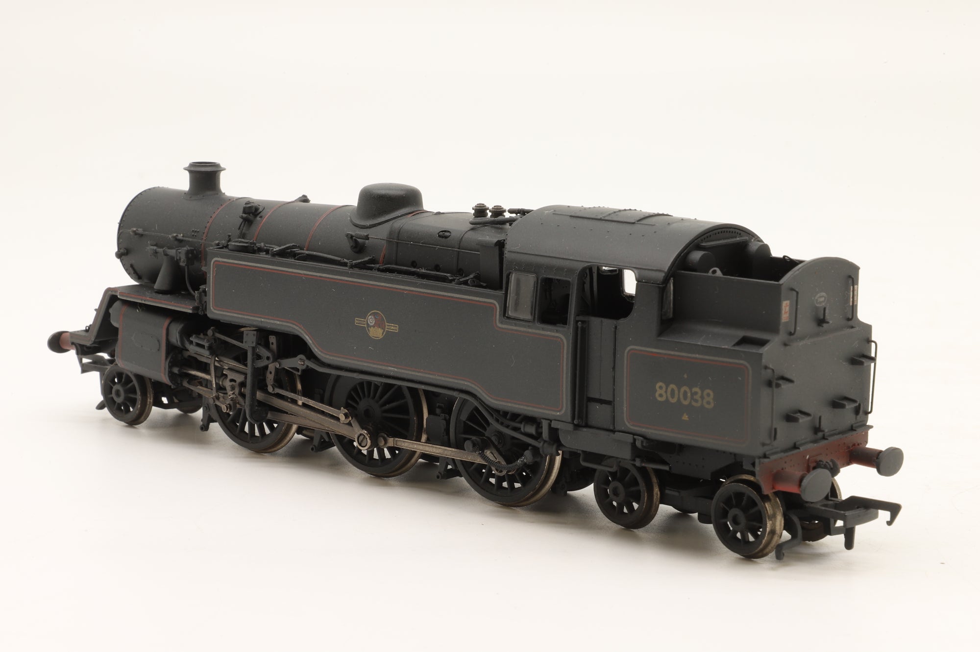 Bachmann OO 32-356 Standard Class 4MT Tank '80038' BR Lined Black L/C Weathered DCC Fitted