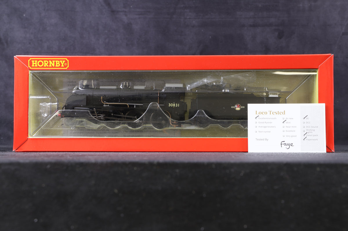 Hornby OO R3413 S15 Class Steam Locomotive &#39;30831&#39; BR Plain Black L/C