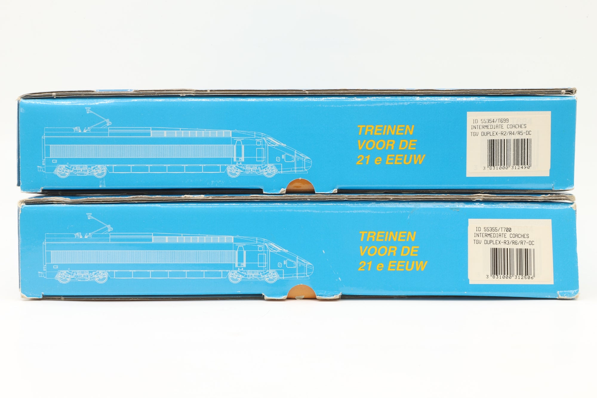 Mehano HO 55354(55) Set of 6 Intermediate TGV Duplex Coaches