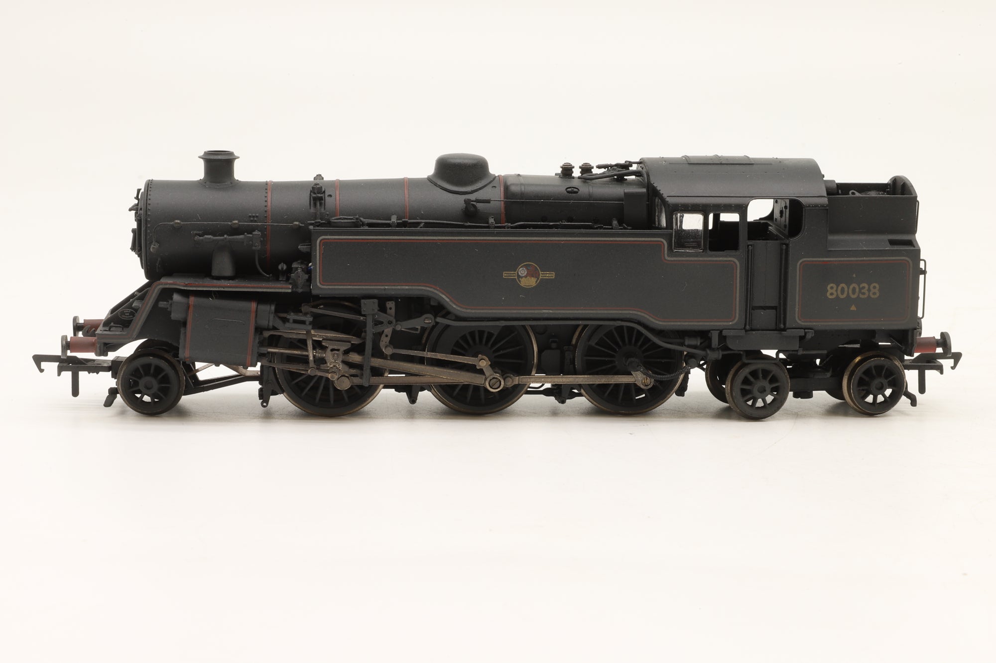 Bachmann OO 32-356 Standard Class 4MT Tank '80038' BR Lined Black L/C Weathered DCC Fitted