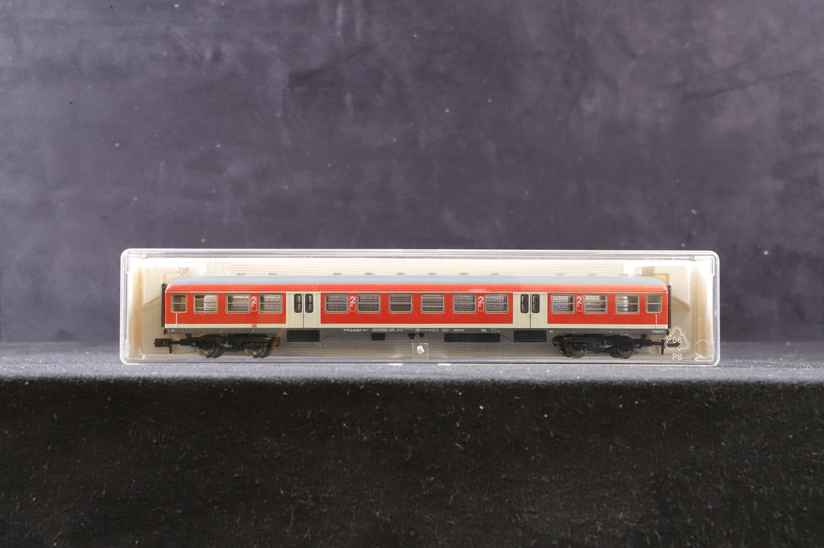 Fleischmann N Rake Of 6 Red DB Coaches Inc. 8148x4, 8147 &amp; 8146