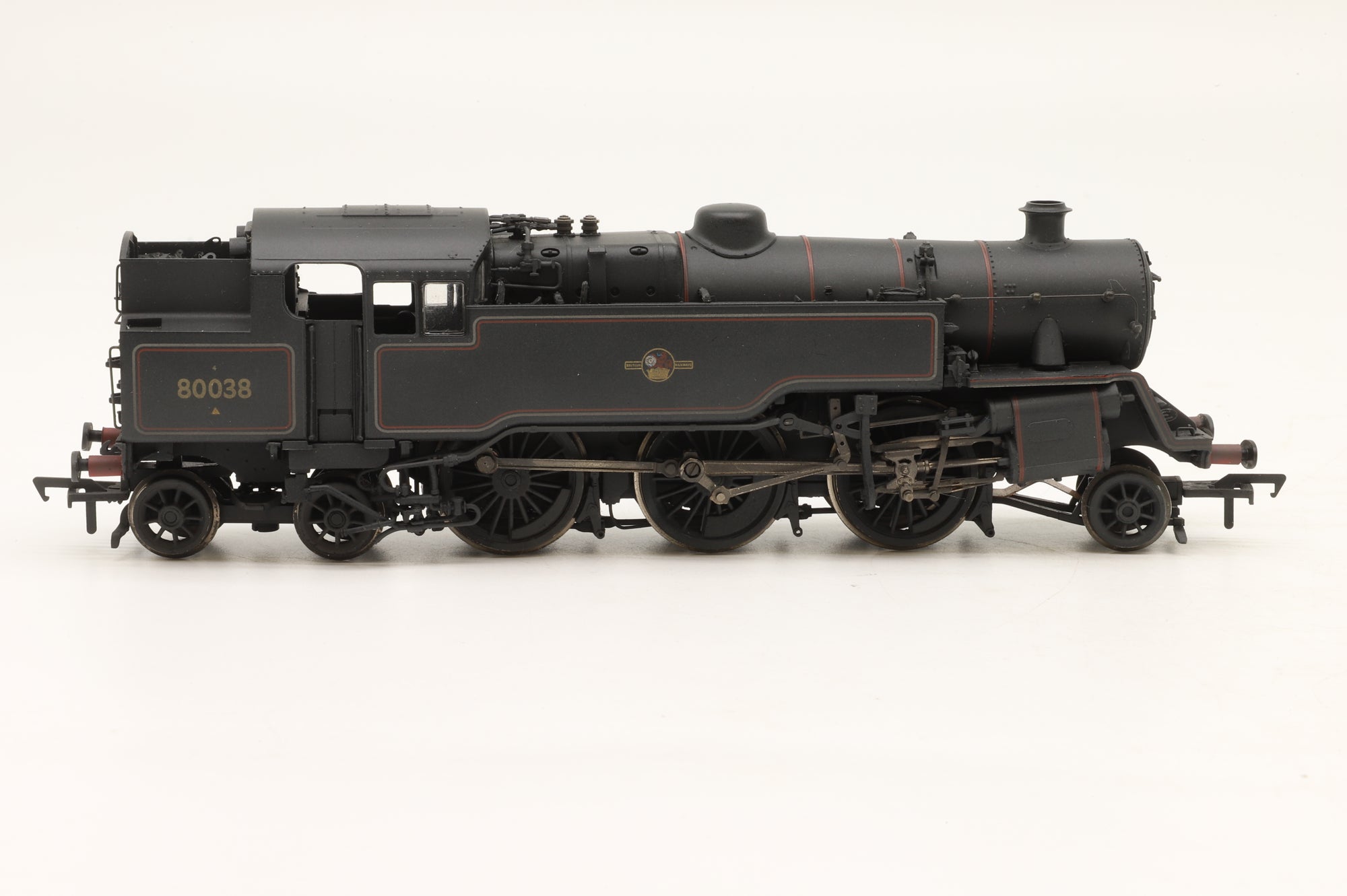 Bachmann OO 32-356 Standard Class 4MT Tank '80038' BR Lined Black L/C Weathered DCC Fitted