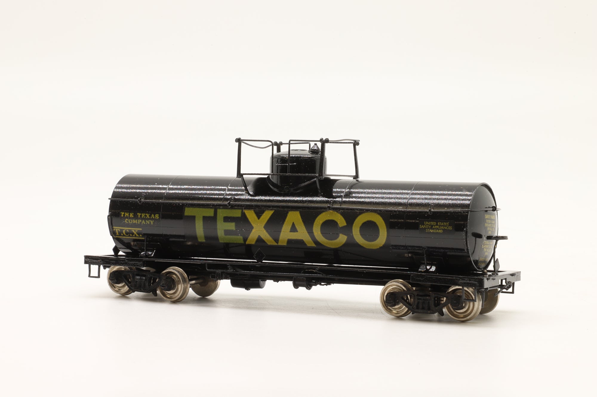 Precision Scale Co./Iron Horse HO Brass 8,000 Gallon Tank Car Texaco Black