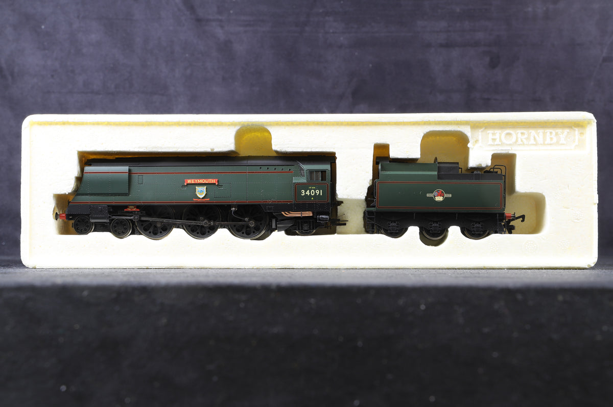 Hornby OO R2282 BR 4-6-2 West Country Class &#39;Weymouth&#39;