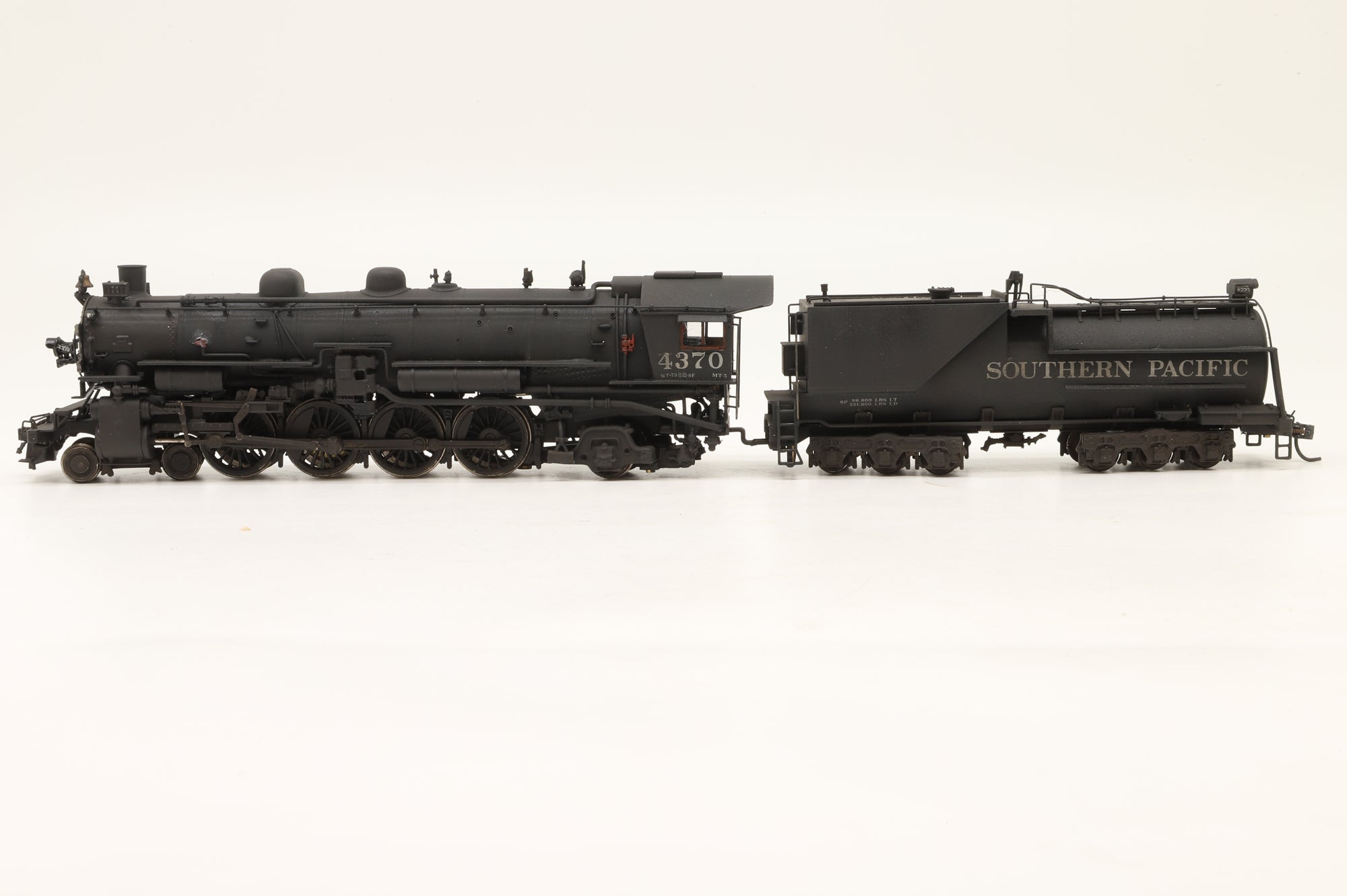 Westside Model Co. HO Brass MT-5 4-8-2 #4370 in SP Black