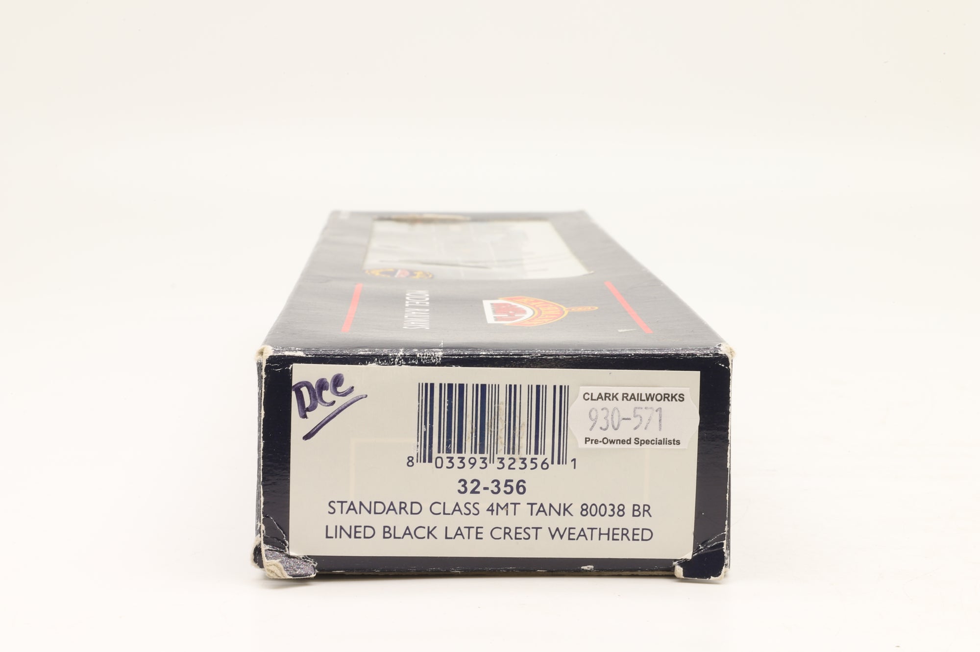 Bachmann OO 32-356 Standard Class 4MT Tank '80038' BR Lined Black L/C Weathered DCC Fitted