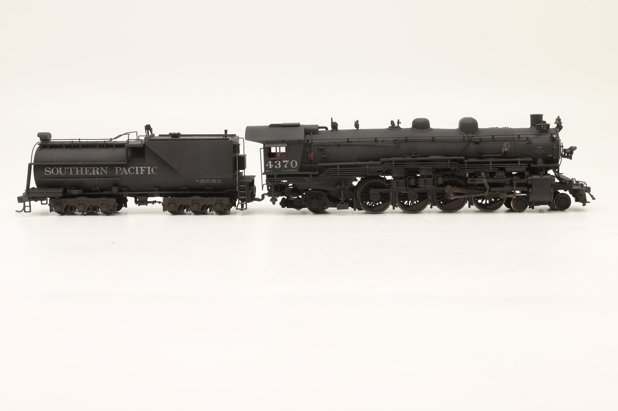 Westside Model Co. HO Brass MT-5 4-8-2 #4370 in SP Black