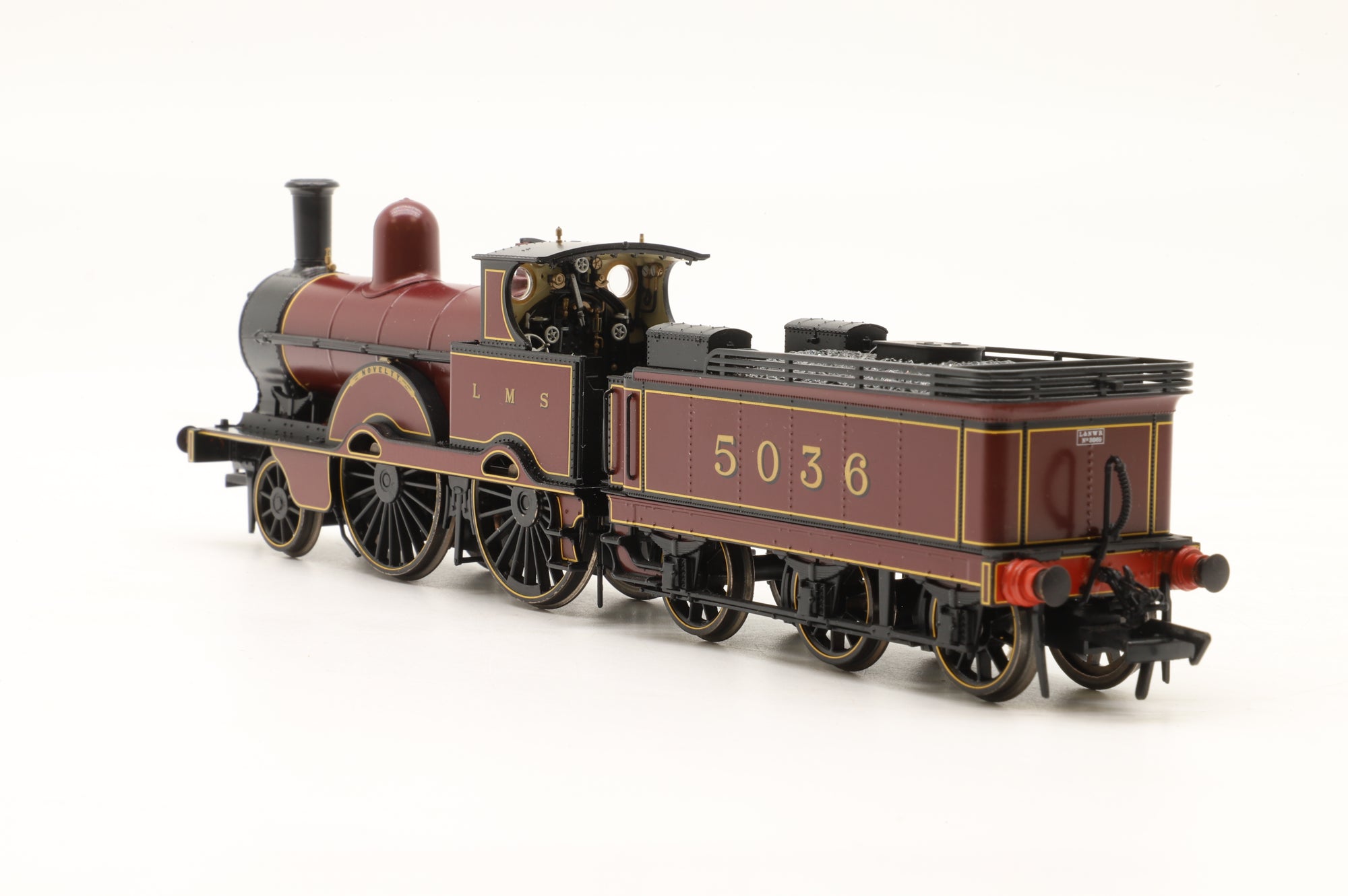 Bachmann OO 35-162Z LNWR Improved Precedent Class No. 5036 'Novelty' LMS Crimson Rails Exclusive