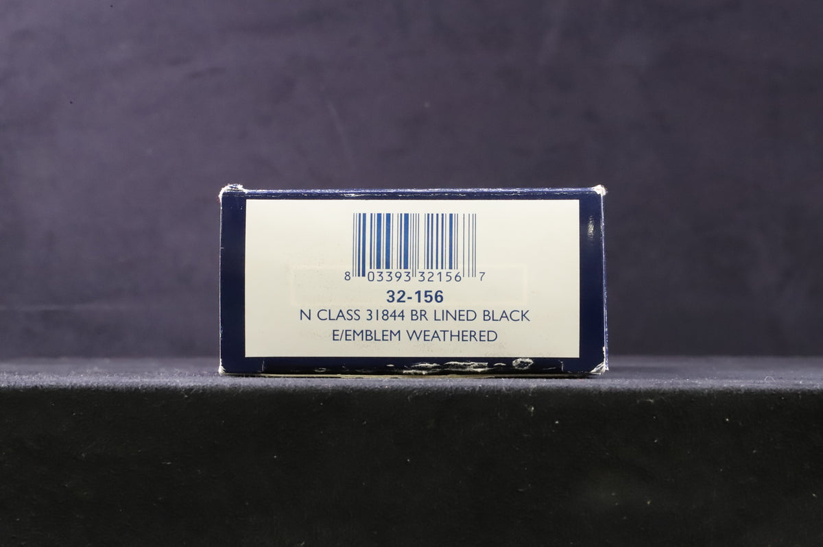 Bachmann OO 32-156 N Class 31844 in Lined BR Black w/ Early Crests - Weathered