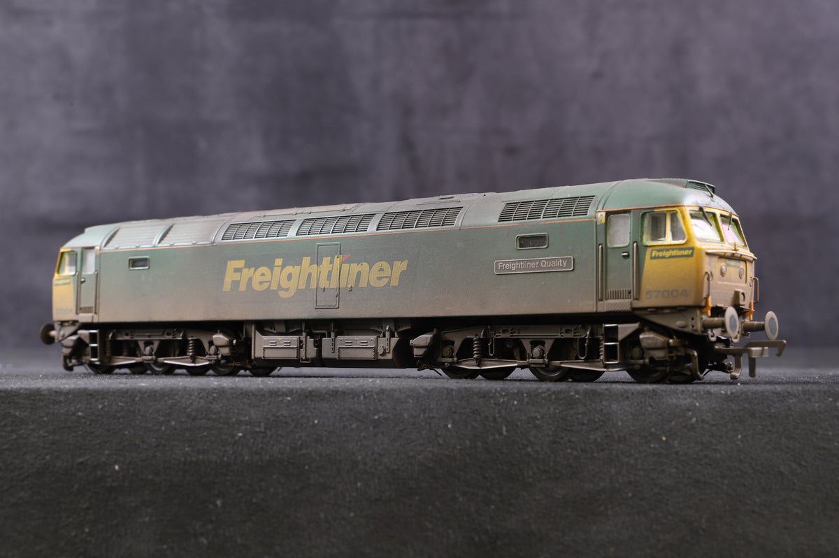 Bachmann OO Class 57 &#39;57004&#39; &#39;Freightliner Quality&#39; Freightliner Weathered, Renumbered &amp; Renamed