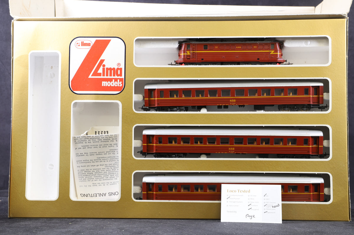 Lima HO 10 6354 SH NSB Passenger Train Pack