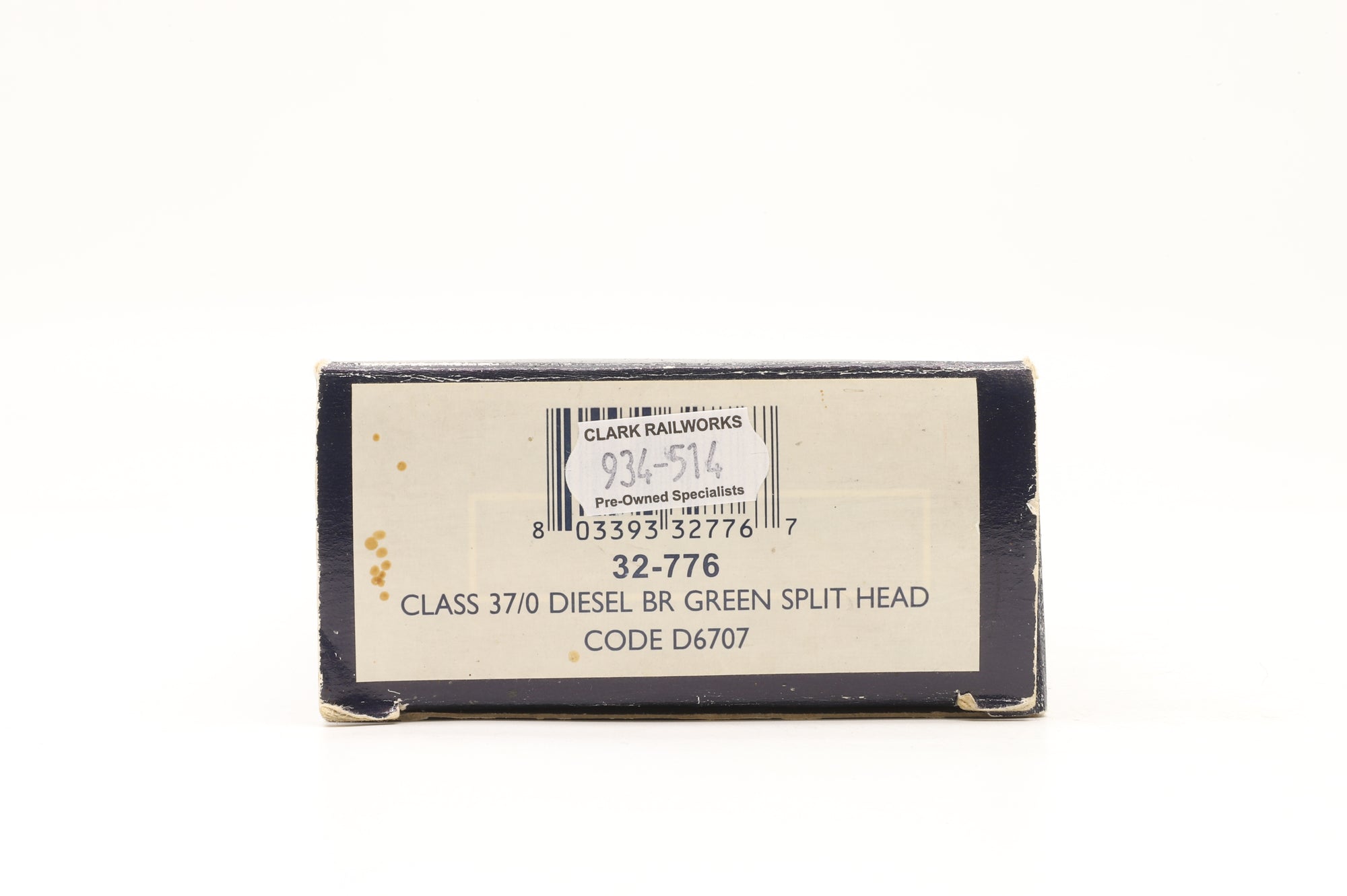 Bachmann OO 32-776 Class 37 D6707 in BR Green w/ Split Headcode