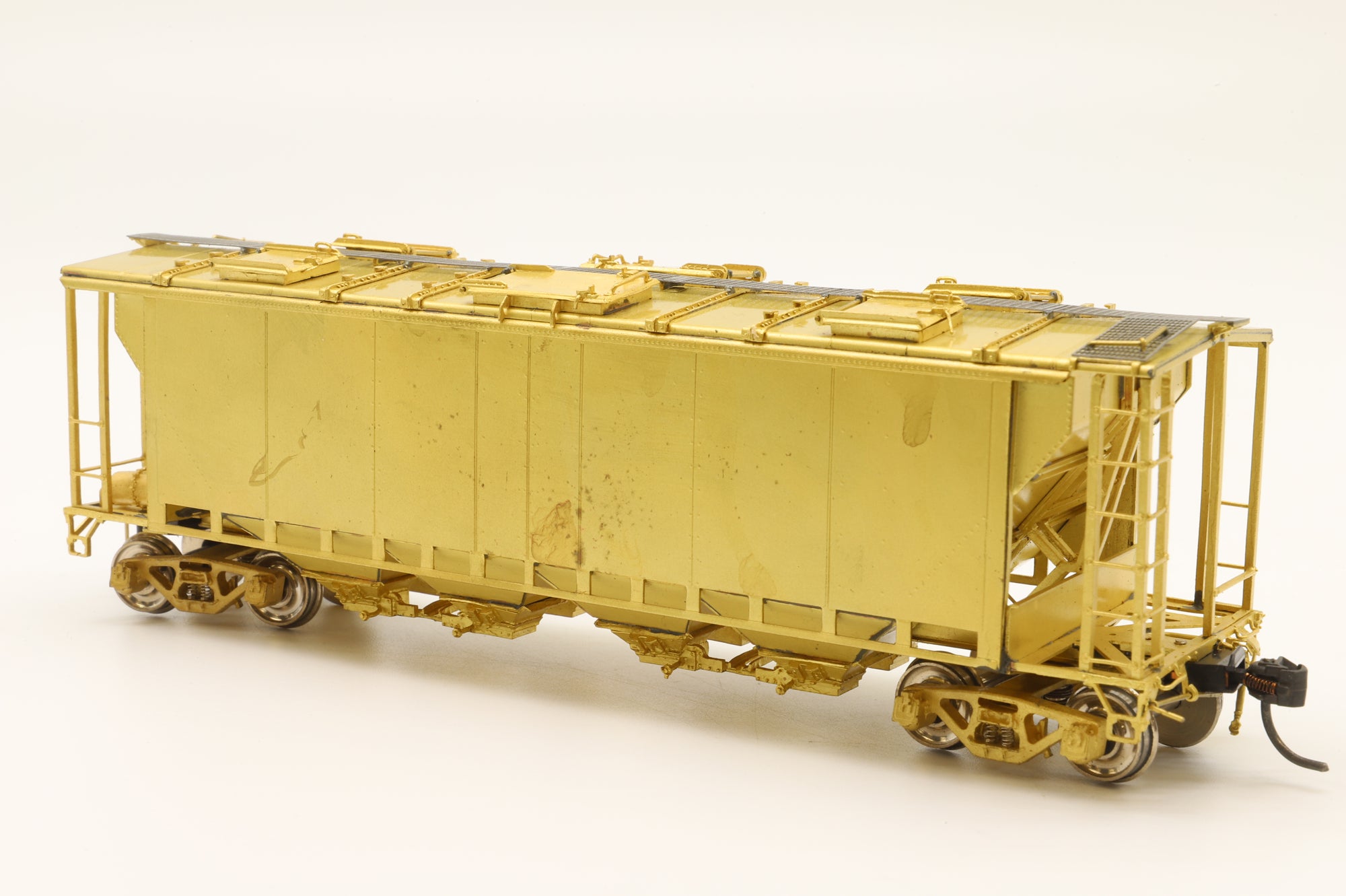 Overland Models HO Brass OMI-3274.1 ACF Carbon Black 47' Hopper Unpainted