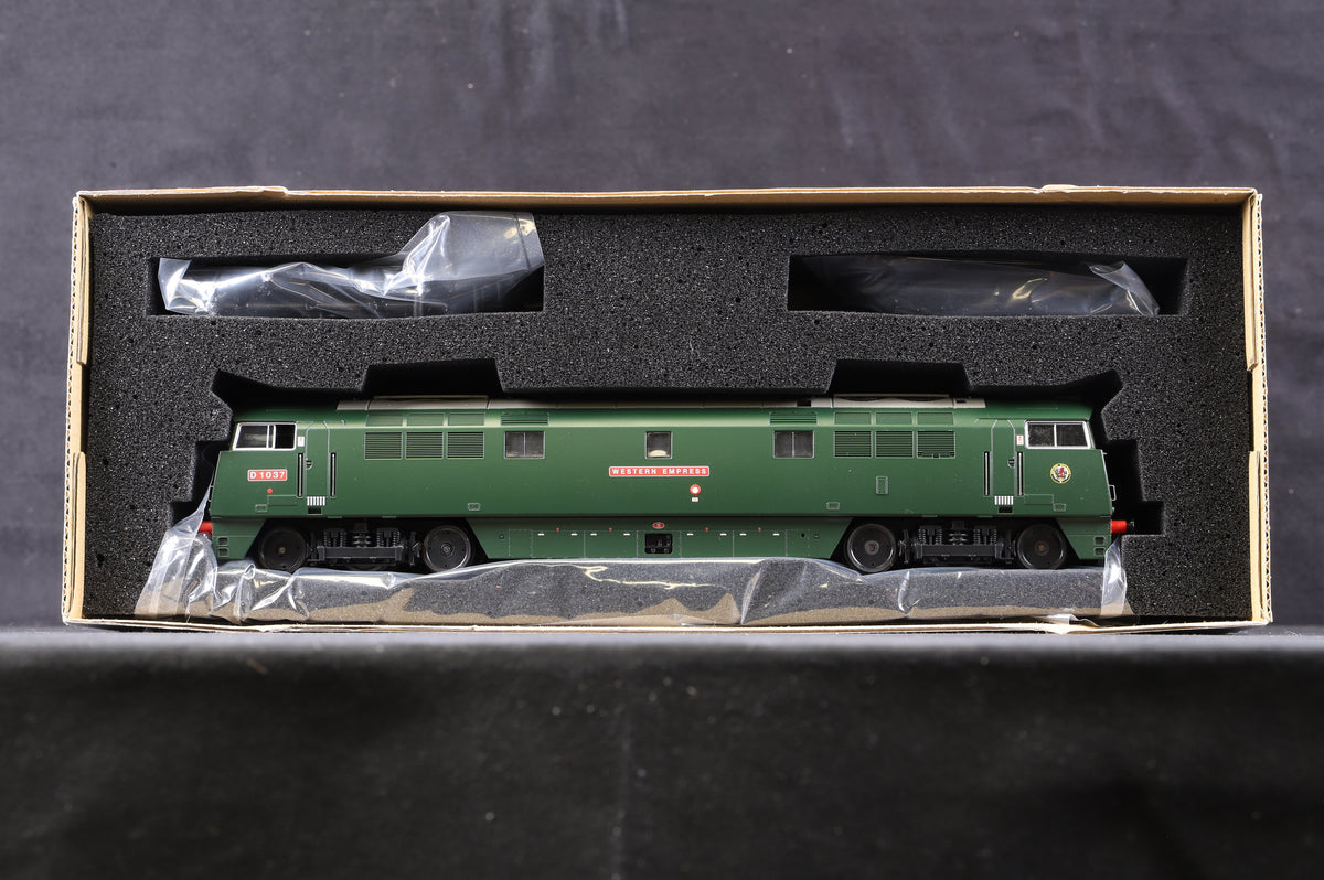 Heljan OO 5201 Cl. 52 Diesel &#39;D1037&#39; &#39;Western Empress&#39; Green w/Small Yellow Ends