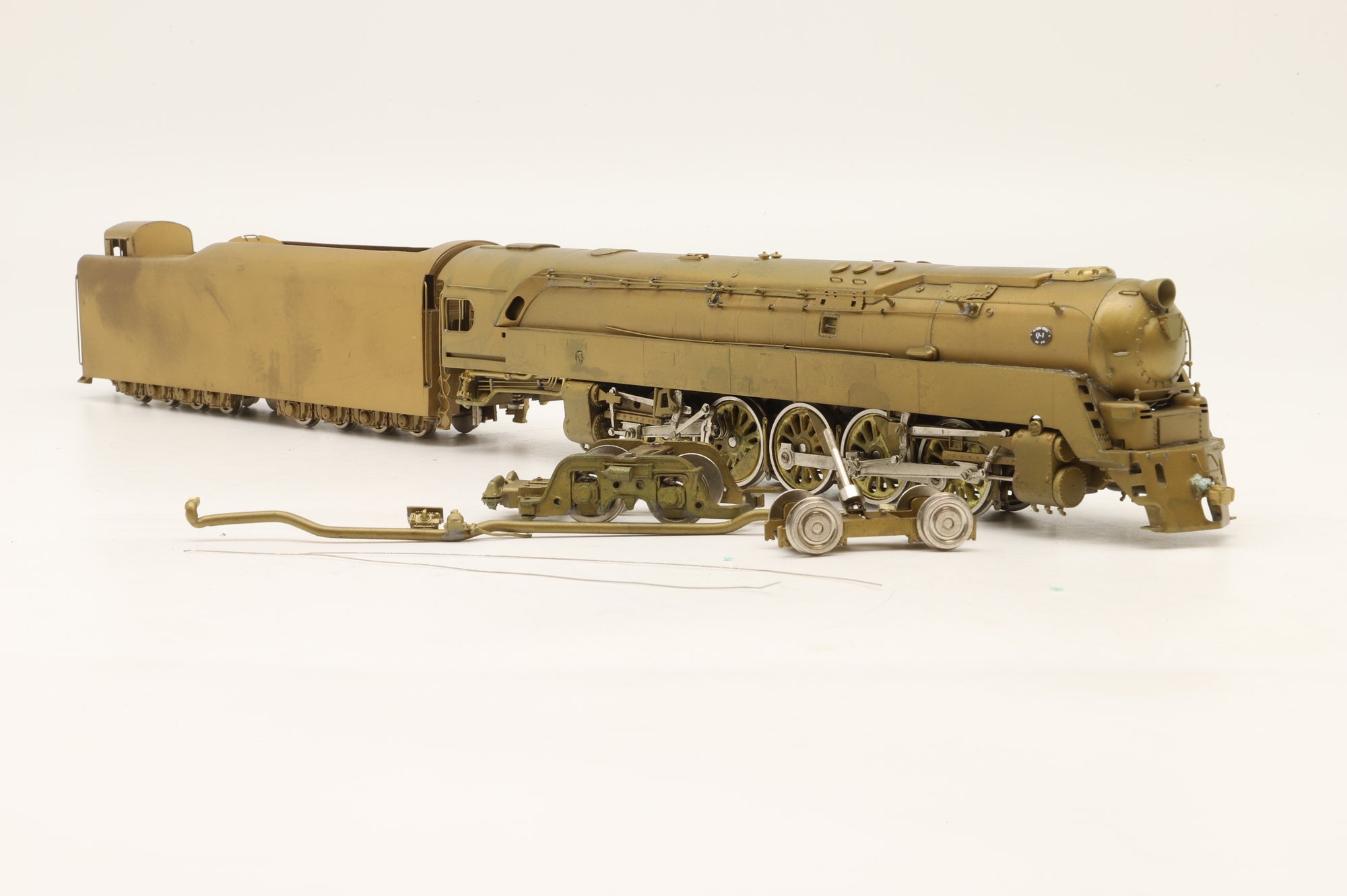 WORKSHOP NJ International HO Brass Class Q1 Duplex 'Streamlined' 4-6-4-4 Unpainted – Non-Runner