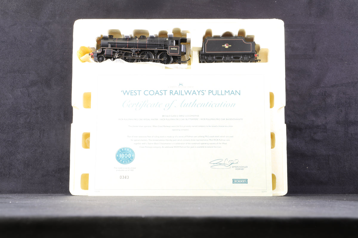 Hornby OO R2979 &#39;West Coast Railways&#39; Pullman Train Pack, Ltd Ed 343/1000