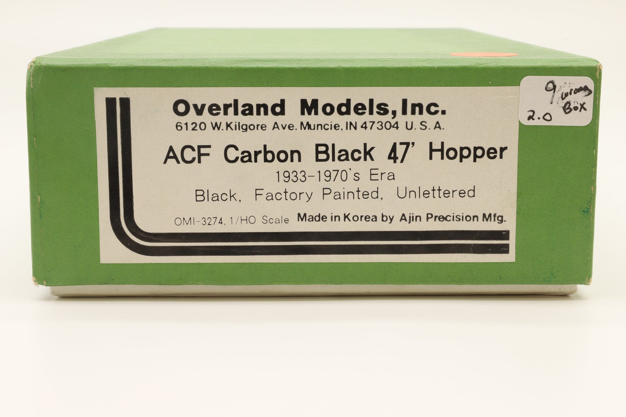 Overland Models HO Brass OMI-3274.1 ACF Carbon Black 47' Hopper Unpainted