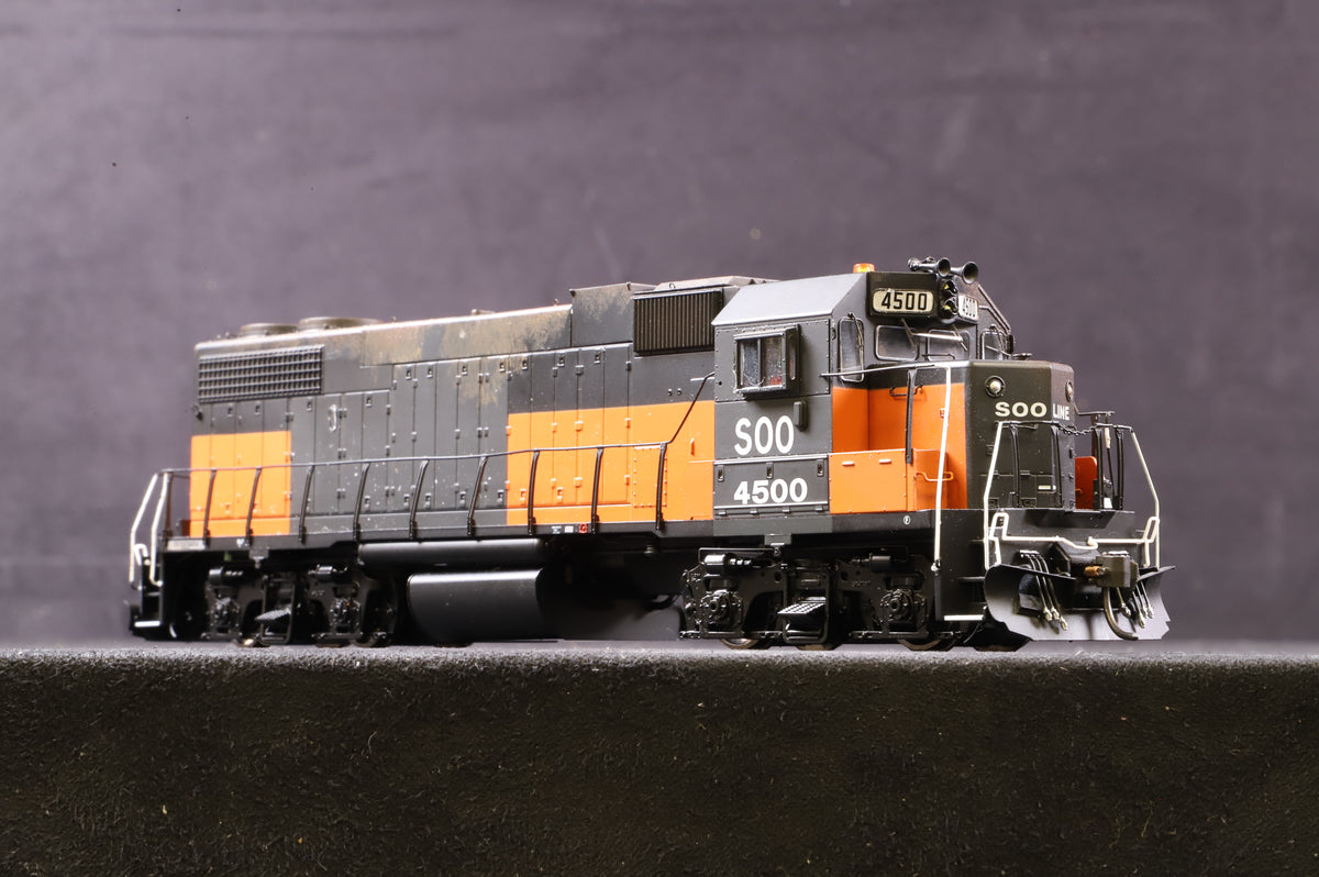 Genesis HO ATHG65301 GP38-2 Phase I &#39;4500&#39; SOO Line Weathered DCC Sound