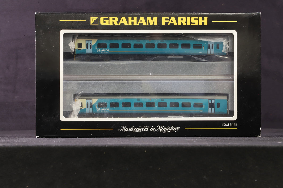 Graham Farish N Gauge 371-555 Class 158 2 Car DMU in Arriva Trains Wales Livery