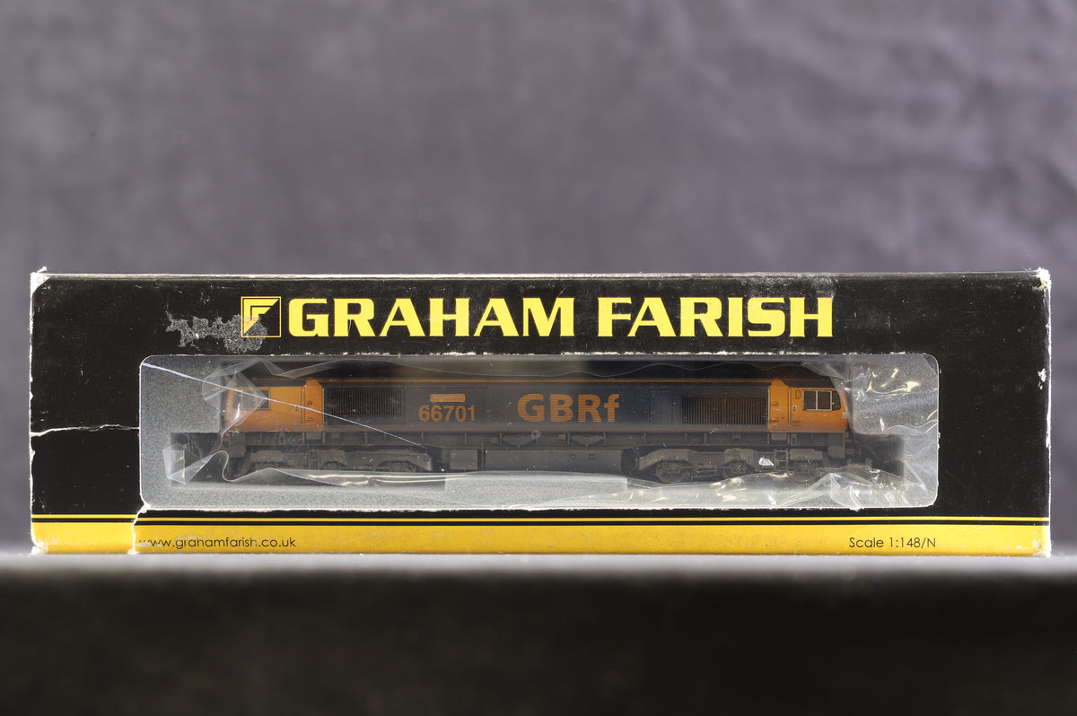 Graham Farish N 371-377 Class 66 Diesel &#39;66701&#39; GB Railfreight