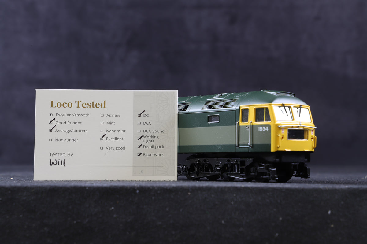 Heljan OO 4703 Class 47 &#39;1934&#39; Two Tone Green L/C