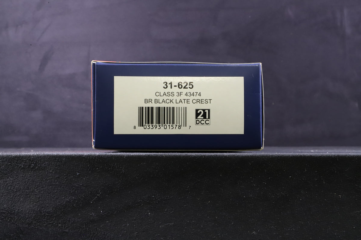 Bachmann OO 31-625 Class 3F &#39;43474&#39; BR Black L/C