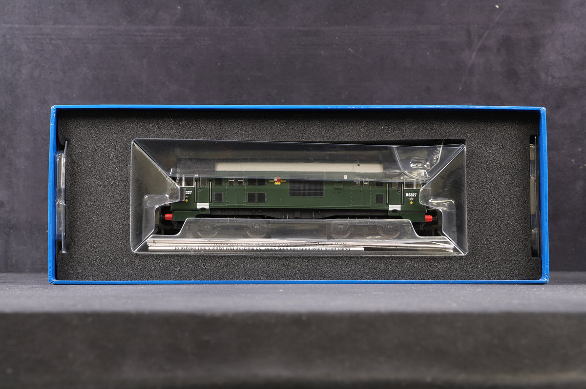 Dapol OO Class 22 BR Green &#39;D6327&#39; With Amended Peaked Yellow Panel Headcode Discs, DCC