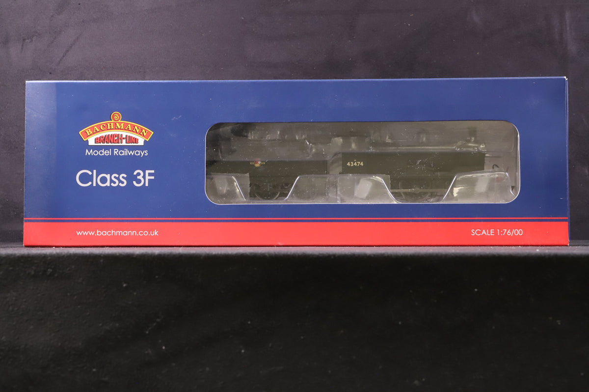 Bachmann OO 31-625 Class 3F &#39;43474&#39; BR Black L/C