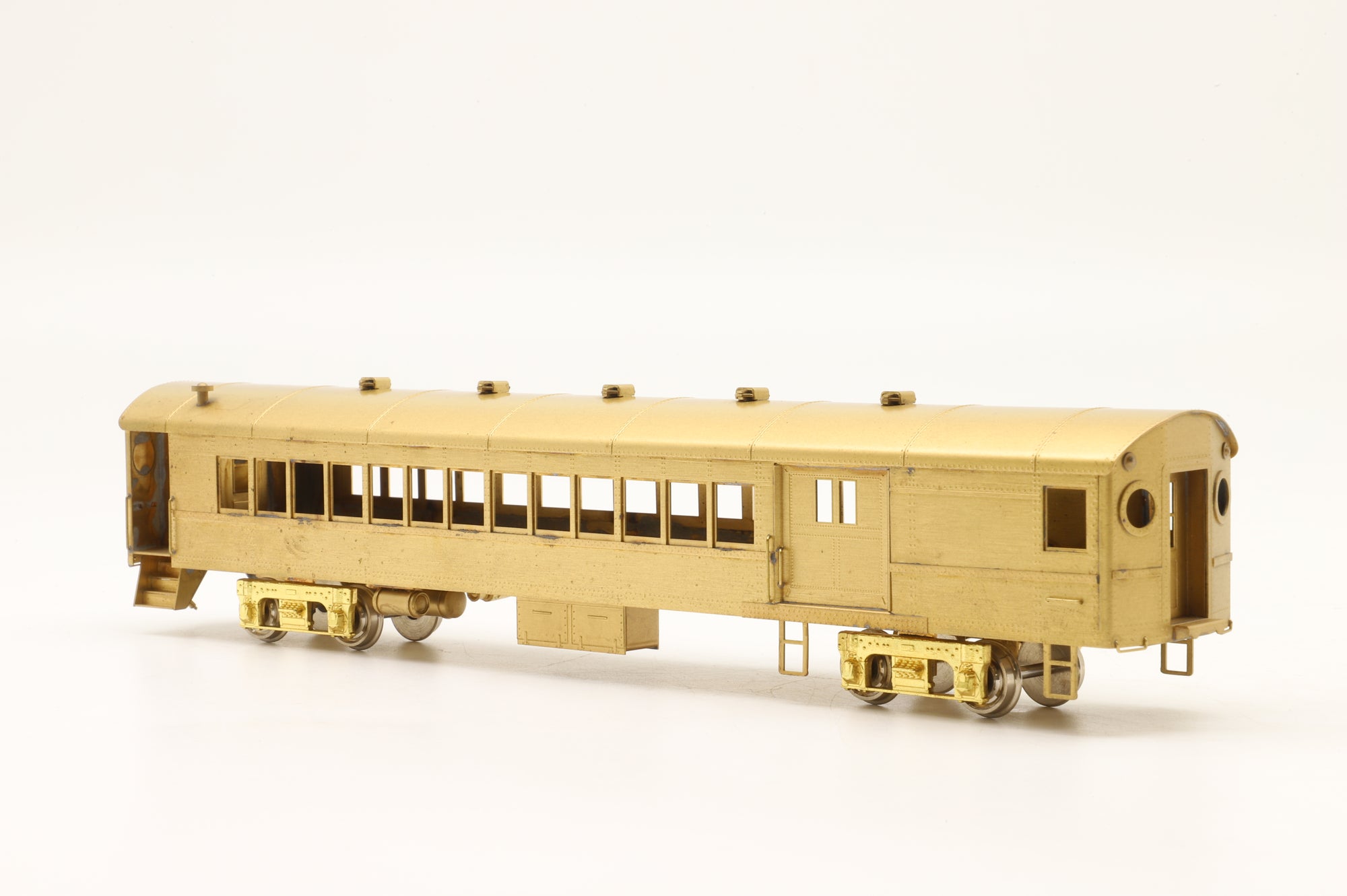 NJ Custom Brass HO PS-722 Long Island Railroad 'Ping-Pong' Combine Coach Unpainted
