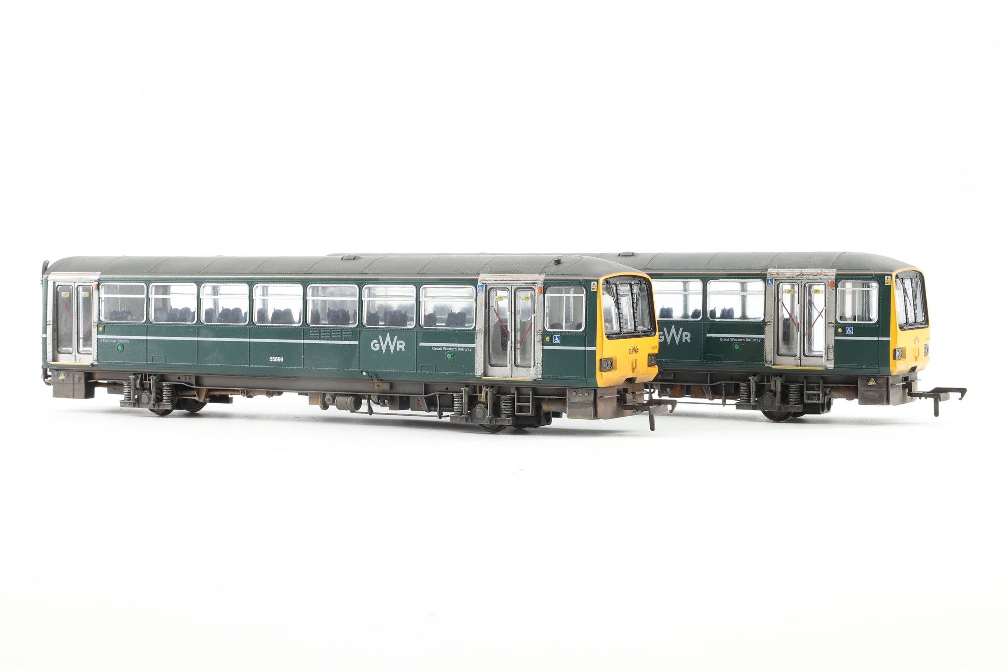 EFE Rail OO E83021 Class 143 603 GWR Green '52658' & '55699', DCC Fitted, Weathered