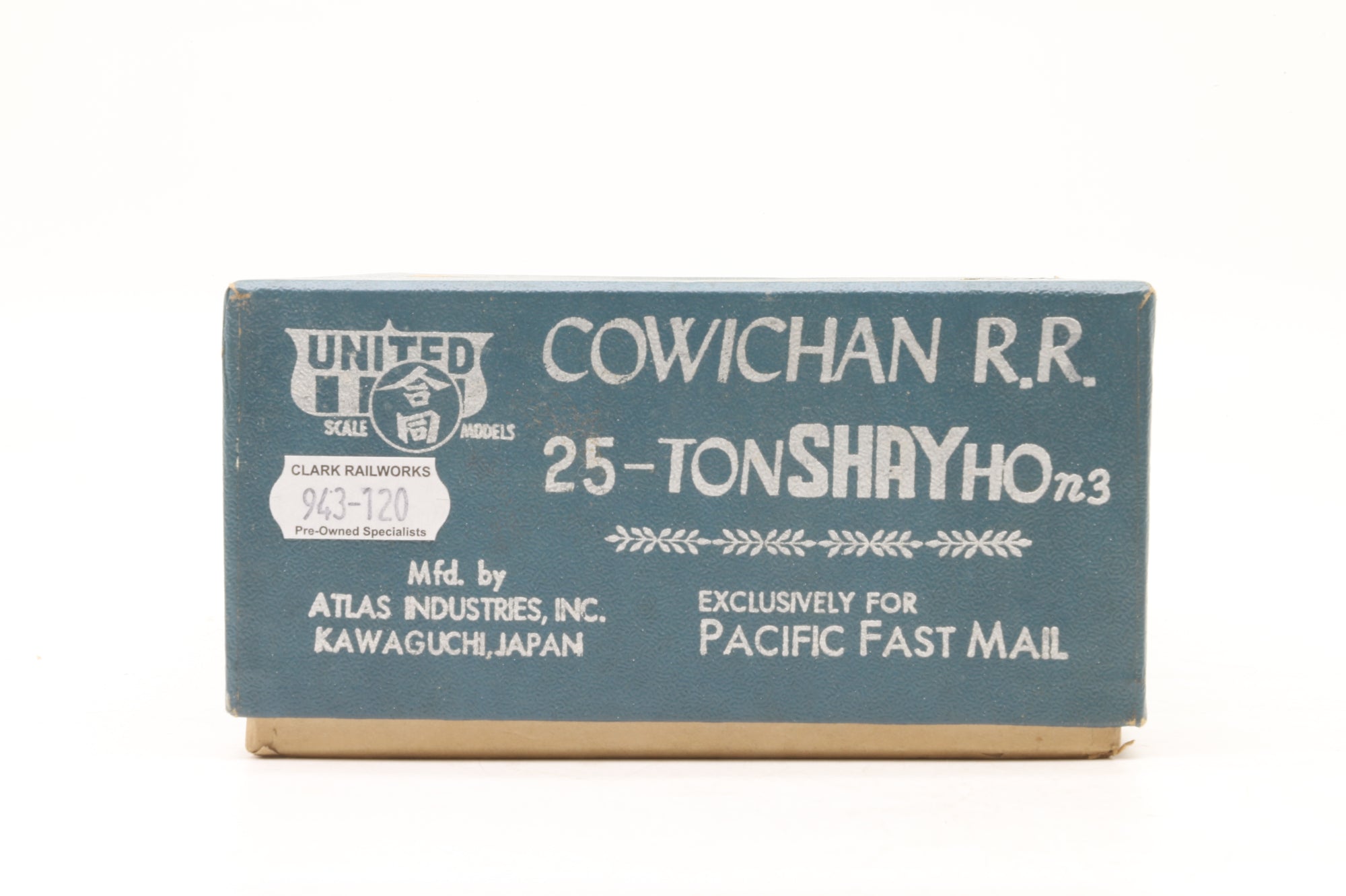 United Scale Models/ PFM HOn3 Brass Cowichan R.R 25 Ton Shay Unpainted