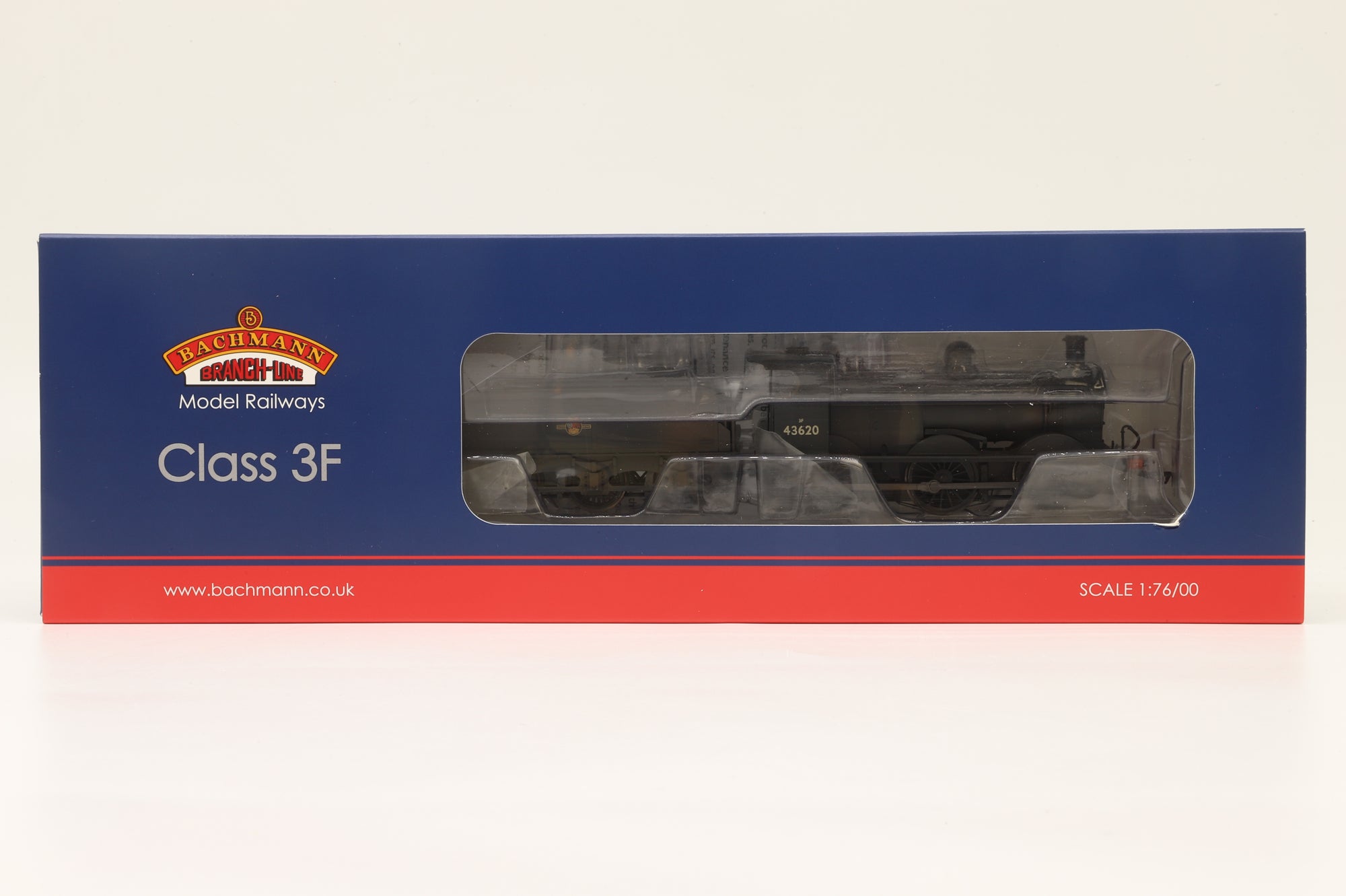 Bachmann OO 31-628DC Class 3F '43620' BR Black L/C Weathered DCC Fitted