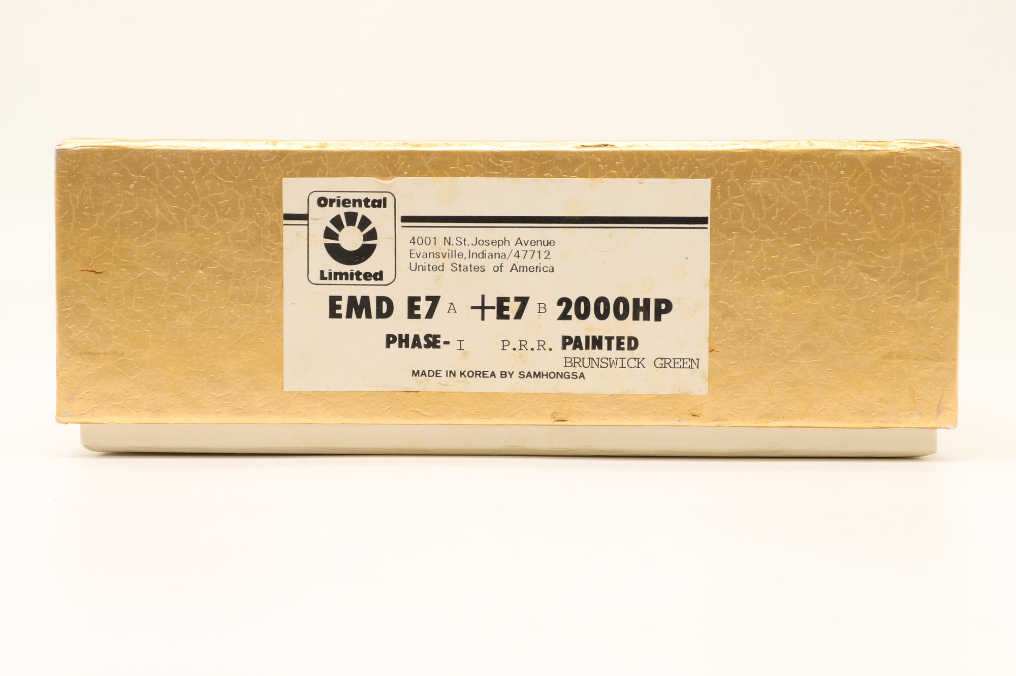 Oriental Limited HO Brass EMD E&A/E7B in PRR Brunswick Green - Unnumbered