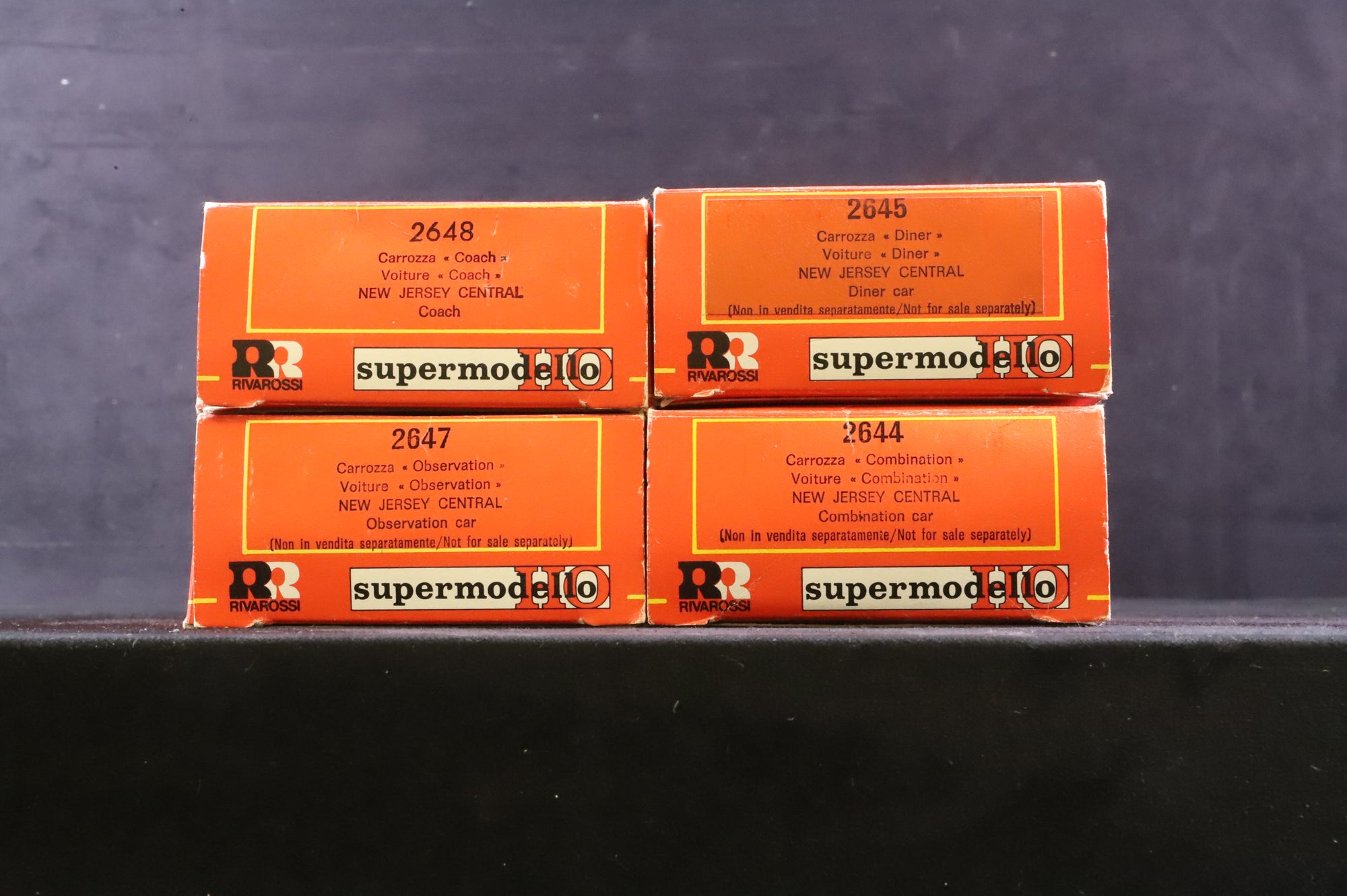 Rivarossi HO 2644/5/7/8 Rake of 4 Pullman 'Blue Comet' Coaches