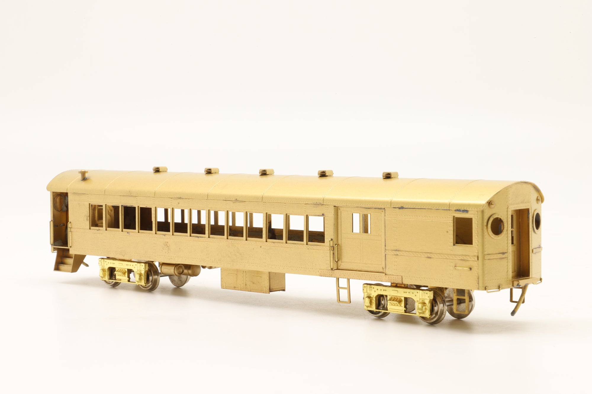NJ Custom Brass HO PS-722 Long Island Railroad 'Ping-Pong' Combine Coach Unpainted