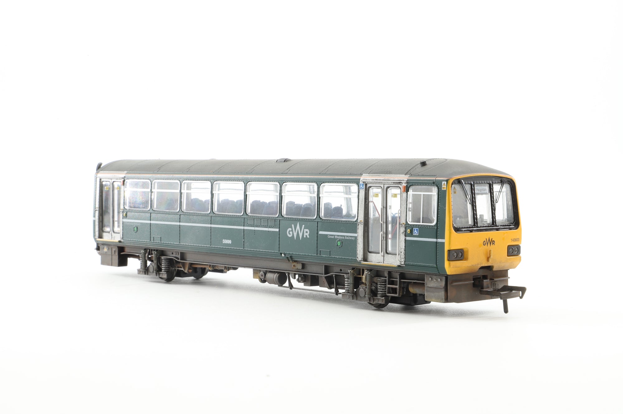 EFE Rail OO E83021 Class 143 603 GWR Green '52658' & '55699', DCC Fitted, Weathered