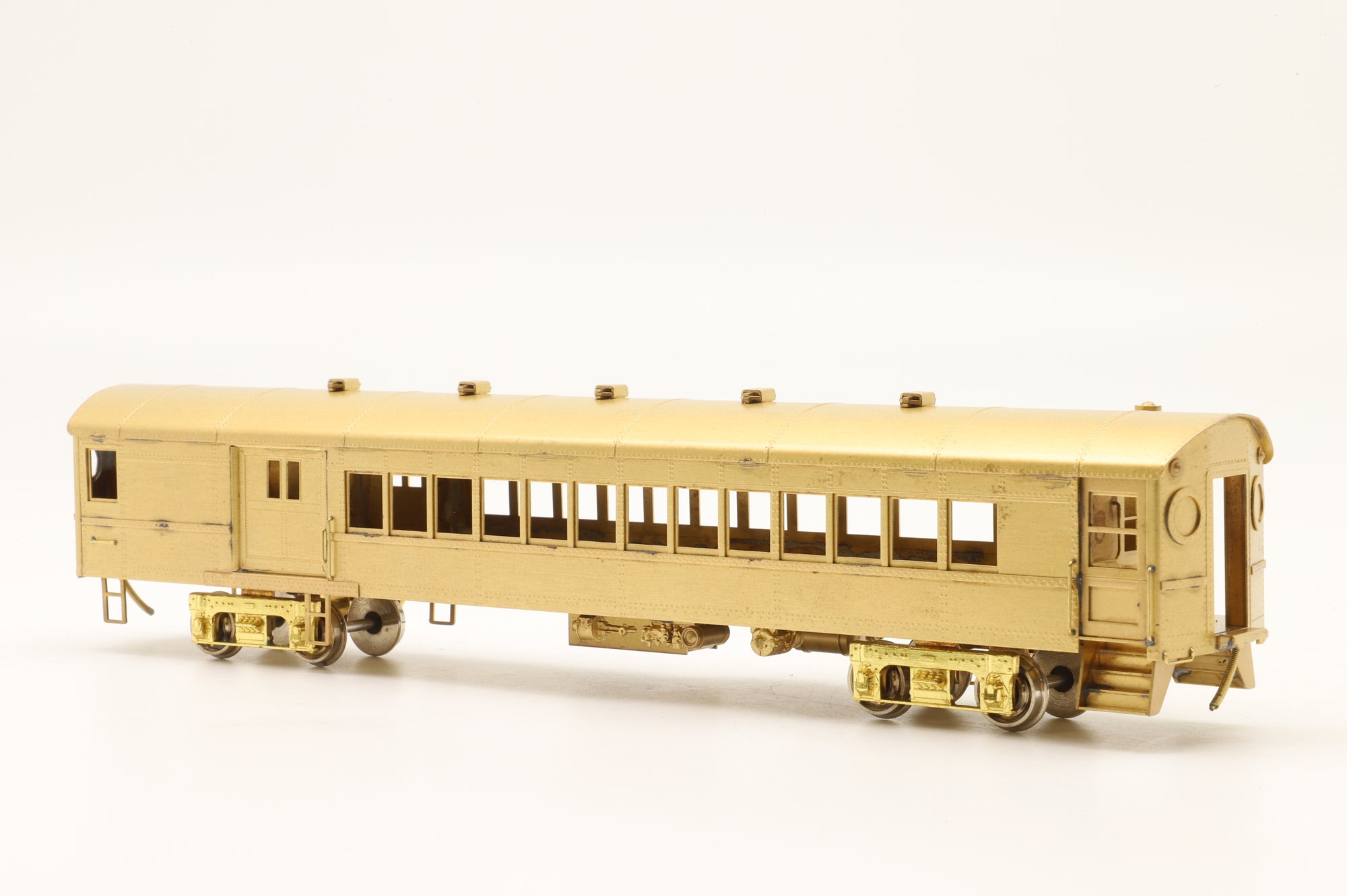NJ Custom Brass HO PS-722 Long Island Railroad 'Ping-Pong' Combine Coach Unpainted