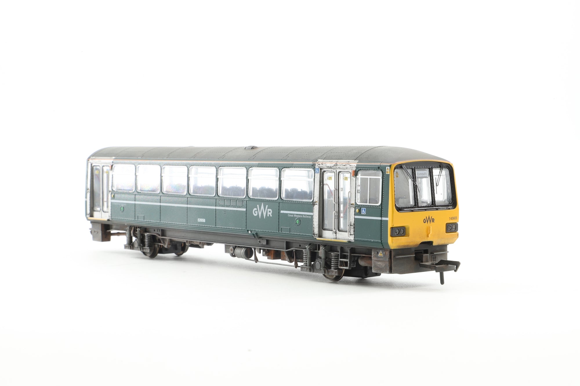EFE Rail OO E83021 Class 143 603 GWR Green '52658' & '55699', DCC Fitted, Weathered