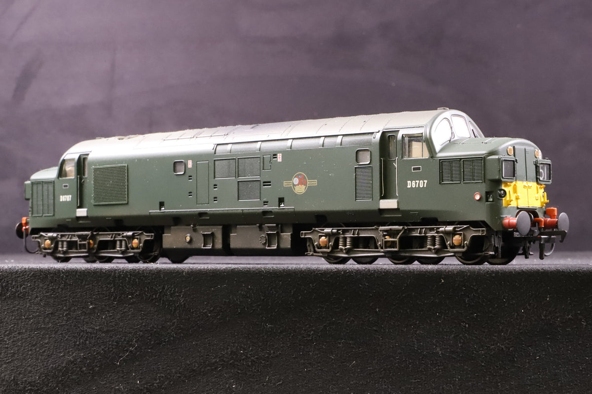 Bachmann OO 32-776 Class 37/0 Diesel &#39;D6707&#39; BR Green Split Headcode Weathered